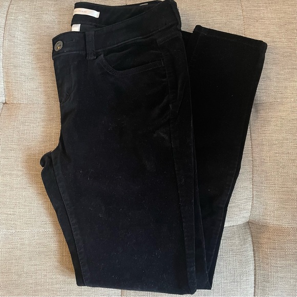LC Lauren Conrad Pants - Lauren Conrad size 8 Black Velvet Skinny Pants